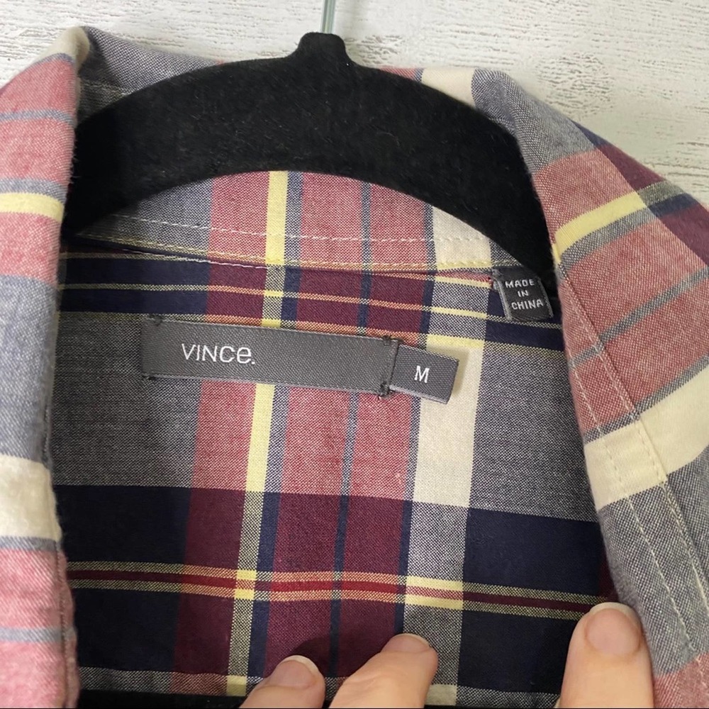 Vince plaid button up shirt - Picture 3 of 6